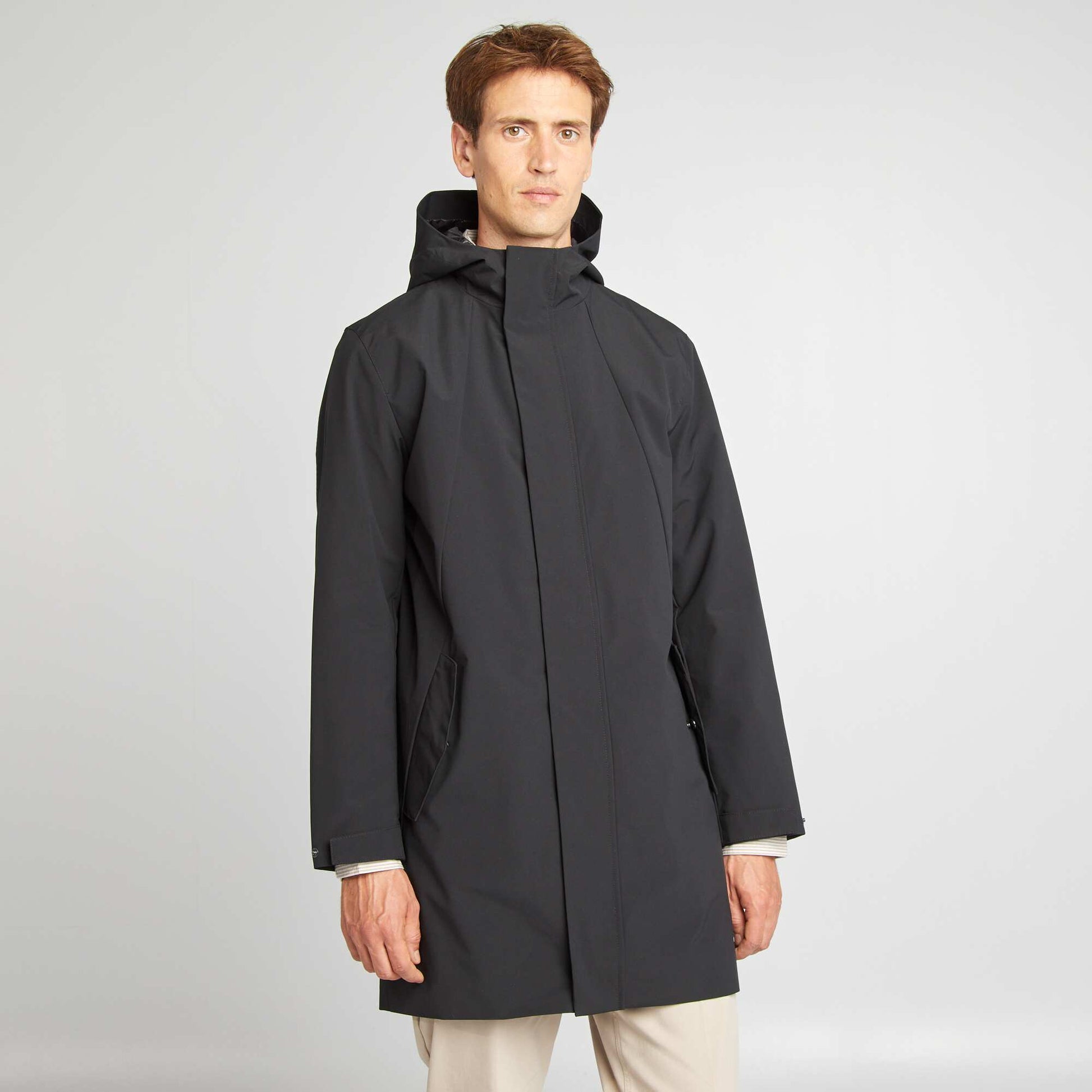 Parka light capuche noir