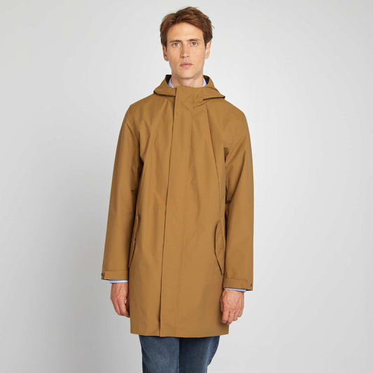 Parka light à capuche Beige