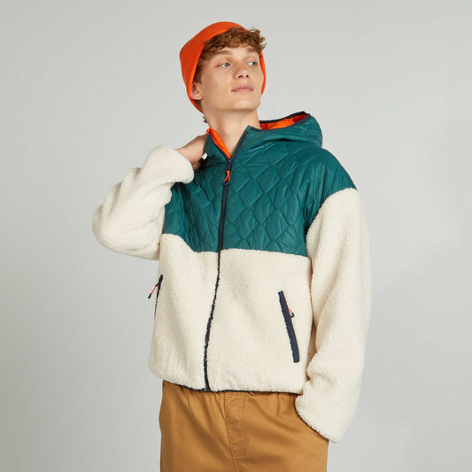 Veste en sherpa Vert