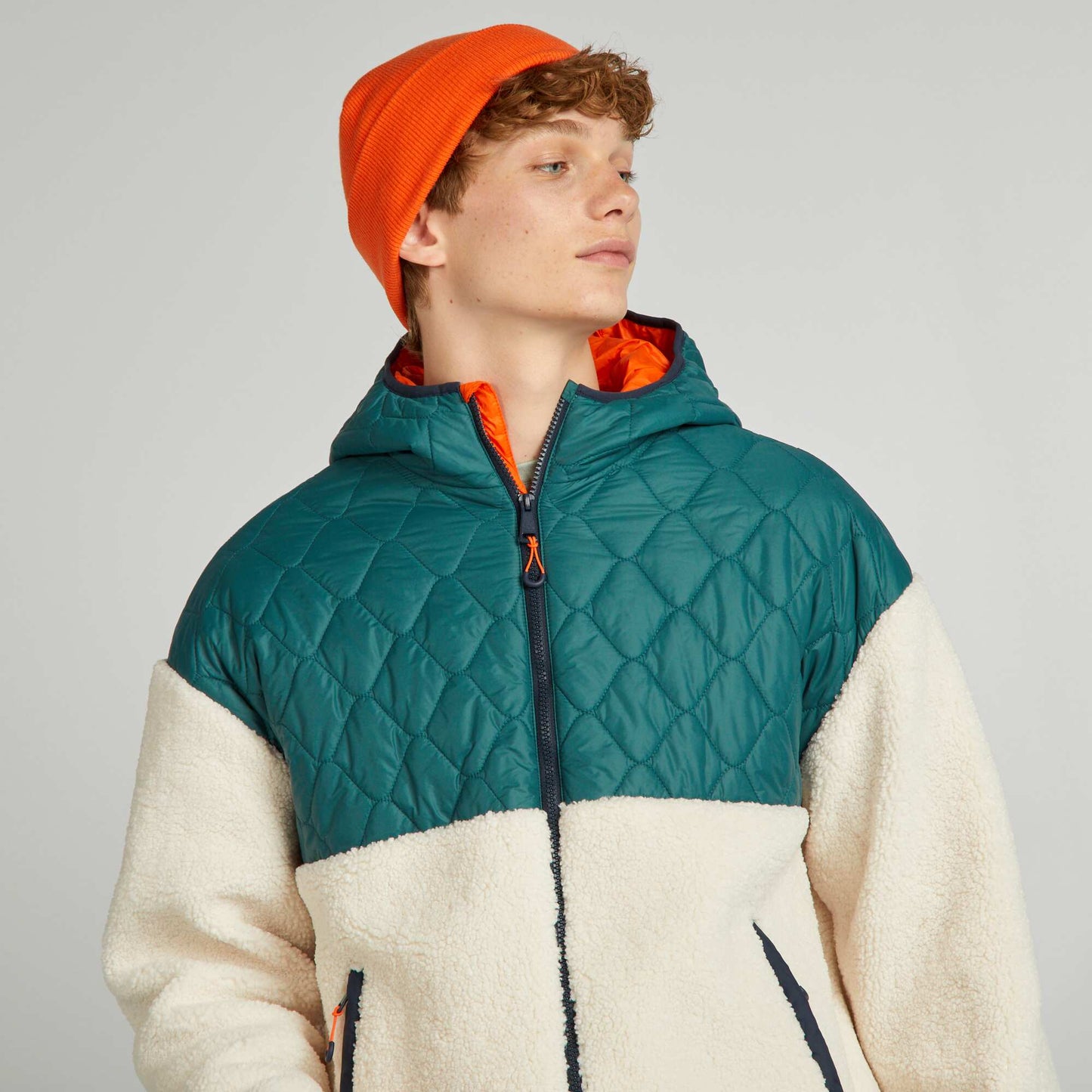 Veste en sherpa Vert