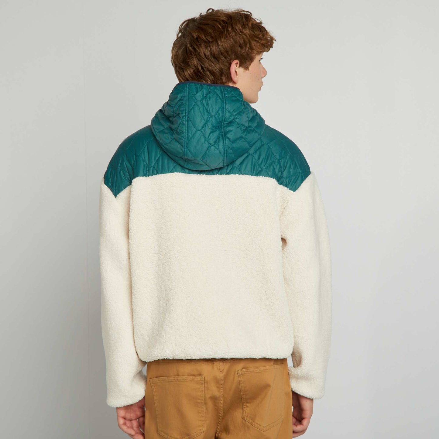 Veste en sherpa Vert