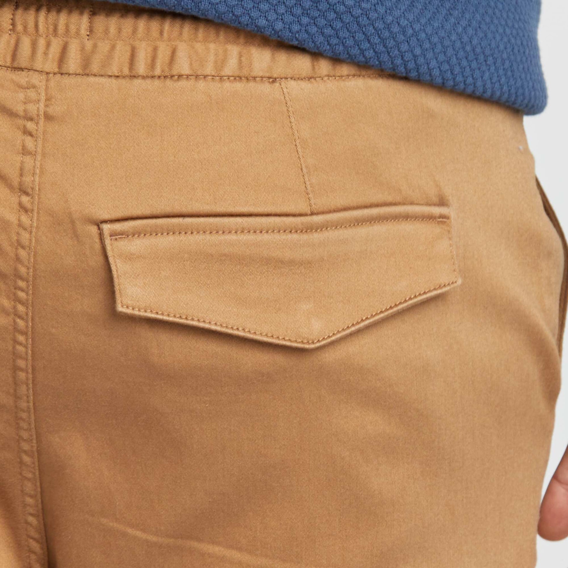 Pantalon multipoches Marron