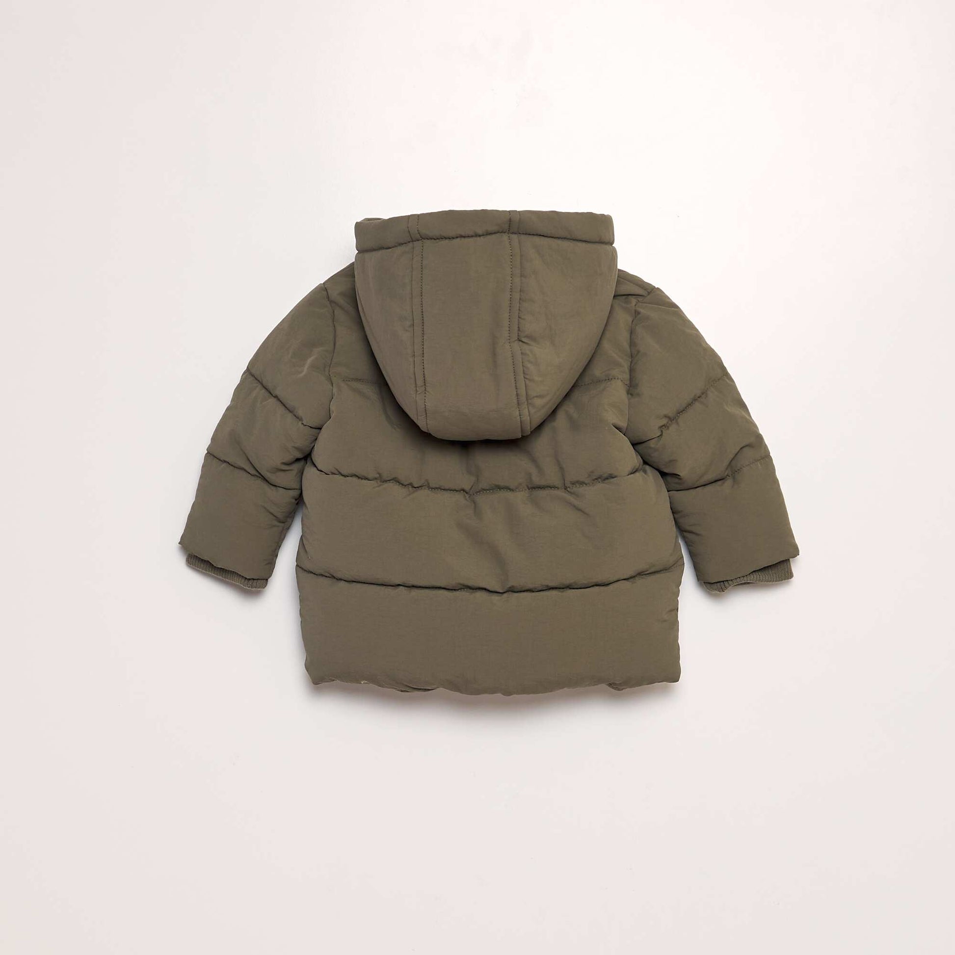 Doudoune effet moutonn capuche Kaki