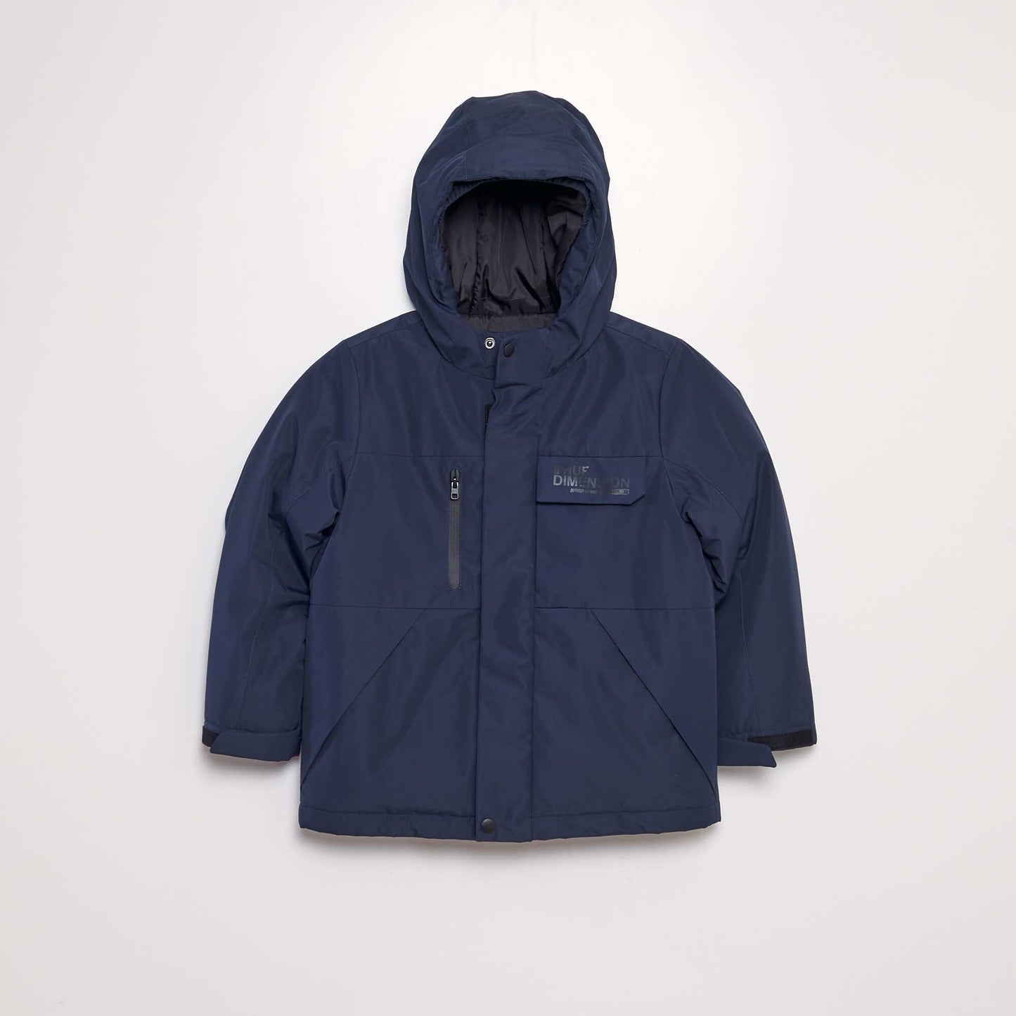 Parka technique capuche Bleu