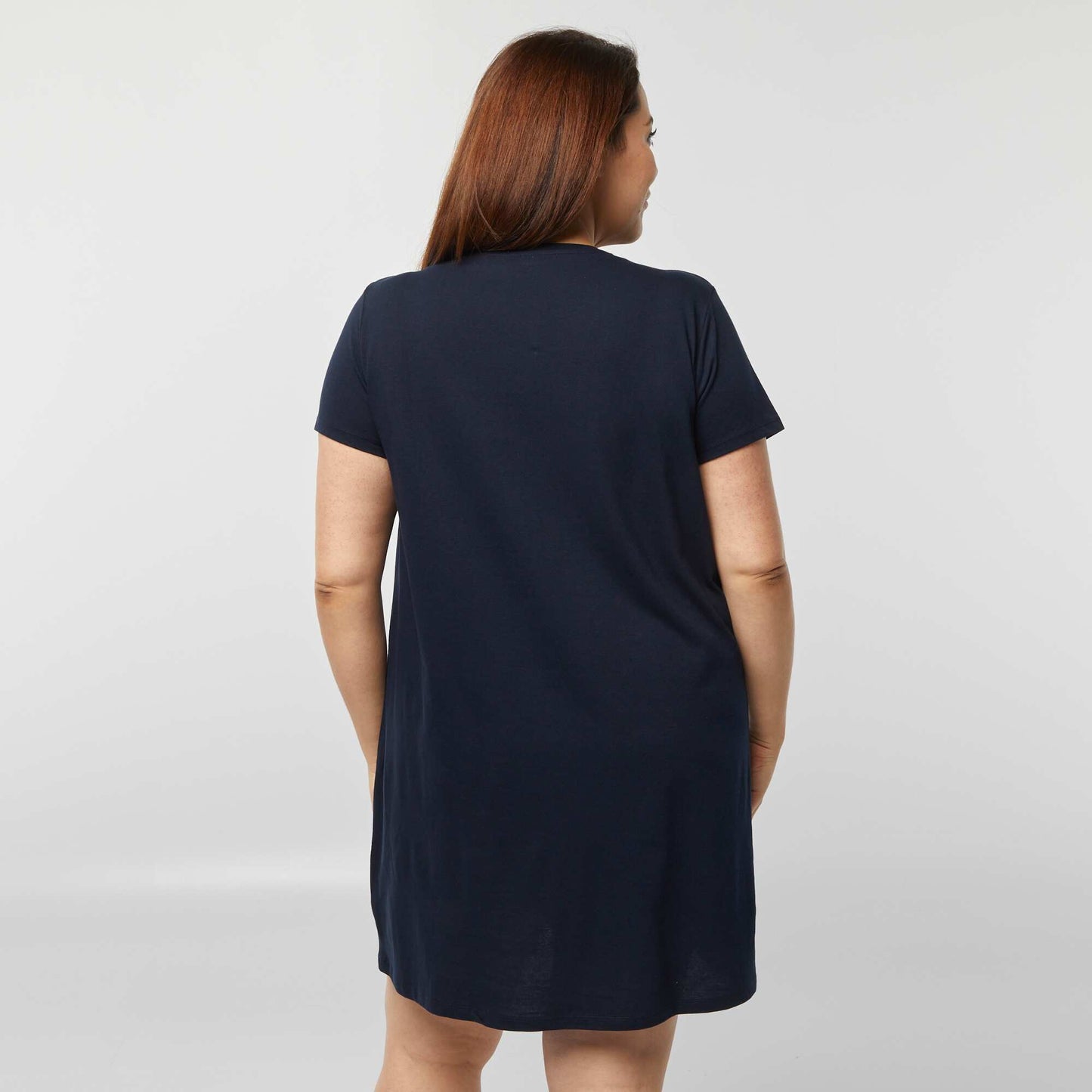 Chemise de nuit en jersey BLEU MARINE