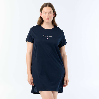 Chemise de nuit en jersey BLEU