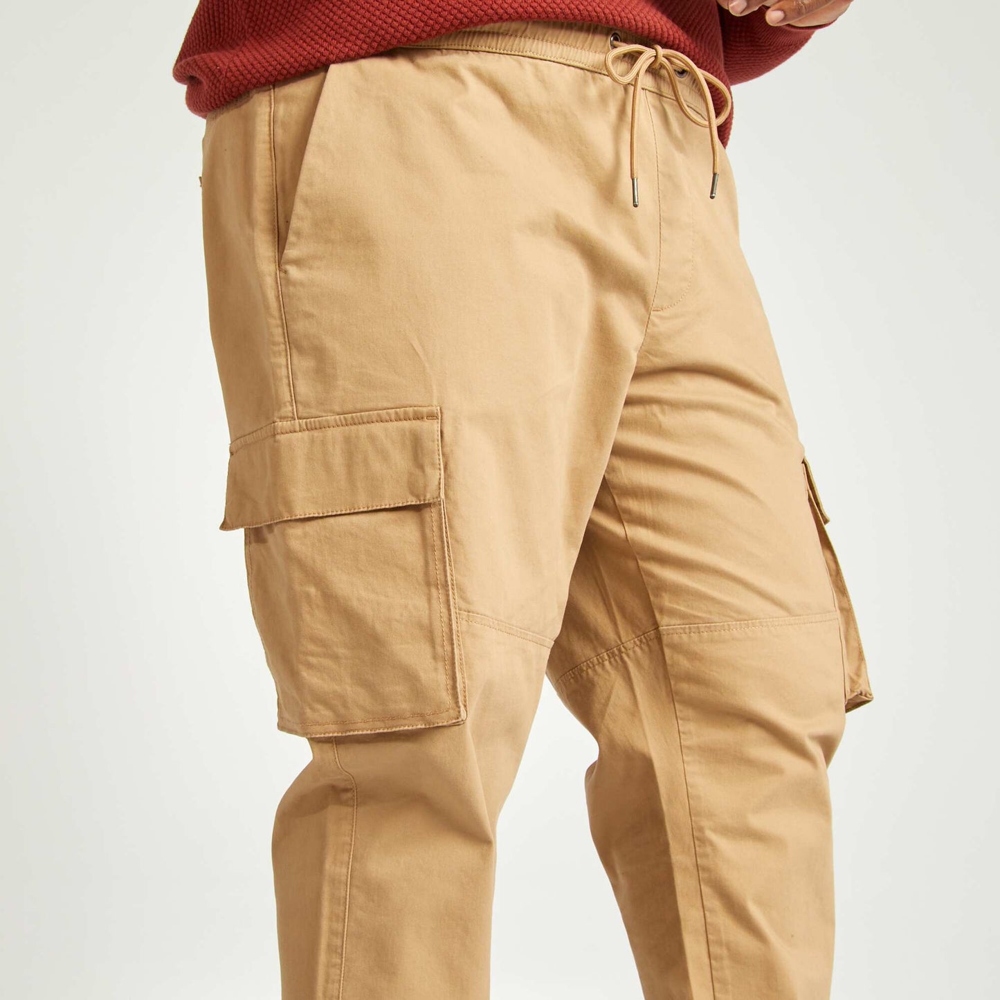 Pantalon multipoches Beige