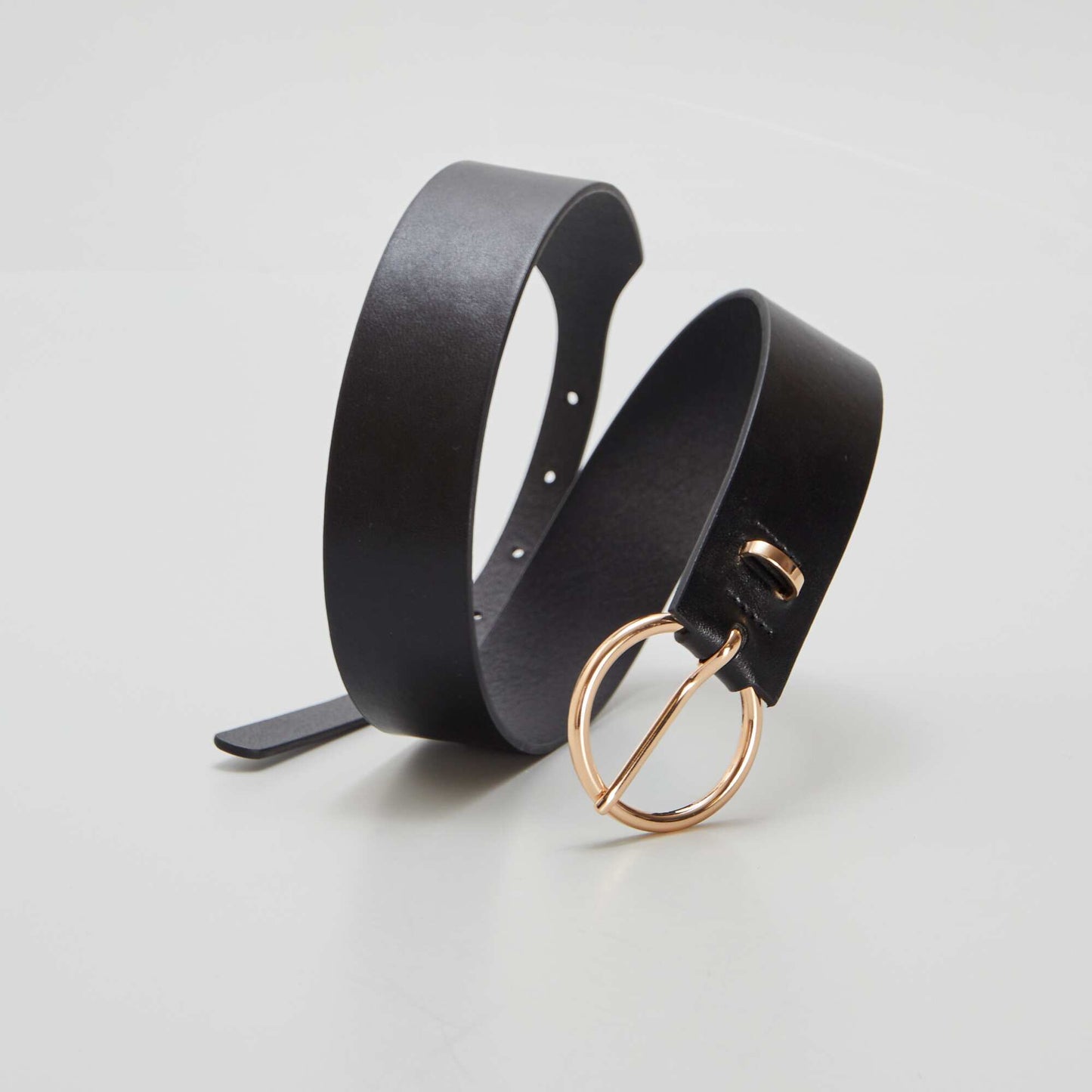 Ceinture lisse unie Noir