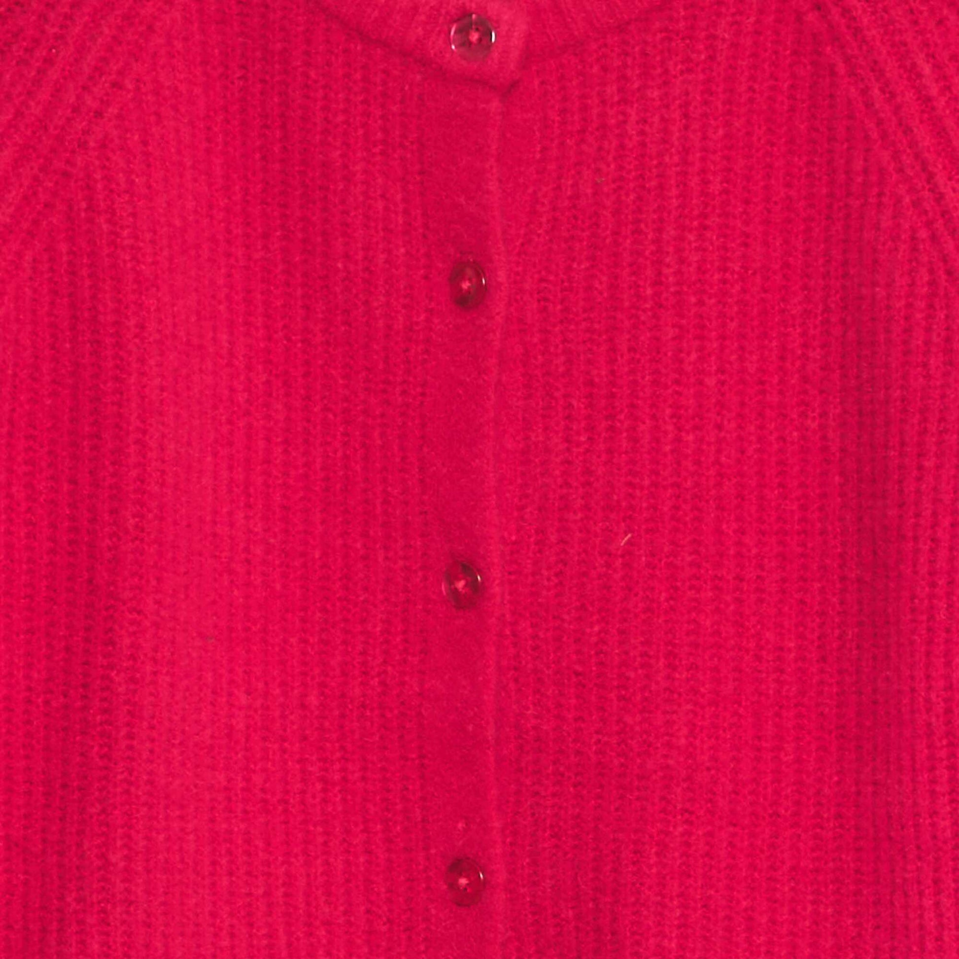 Gilet en maille col rond Rose