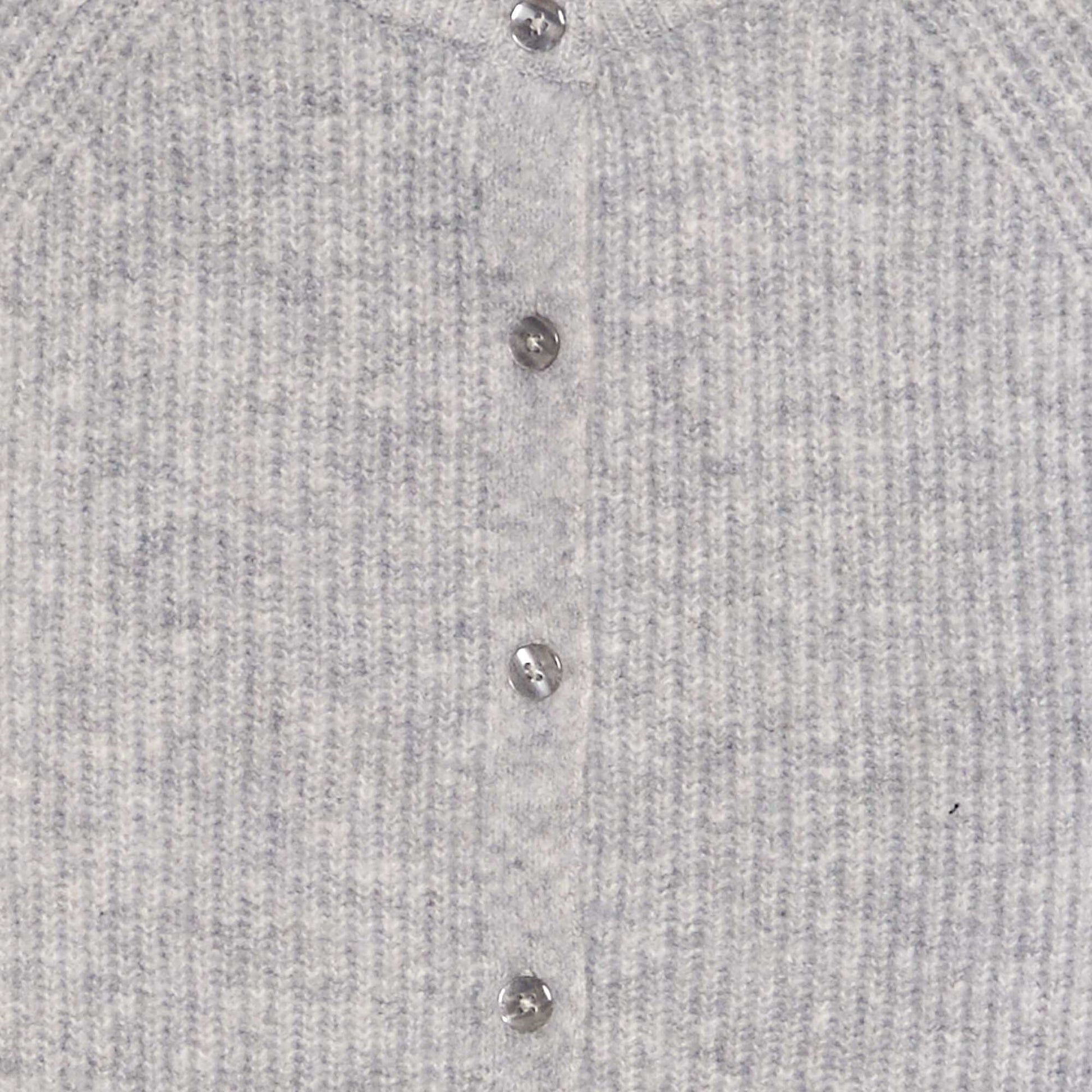 Gilet en maille col rond Gris