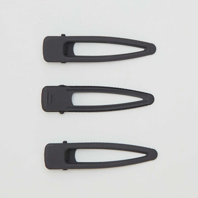 Pinces croco make up - Lot de 3 Noir