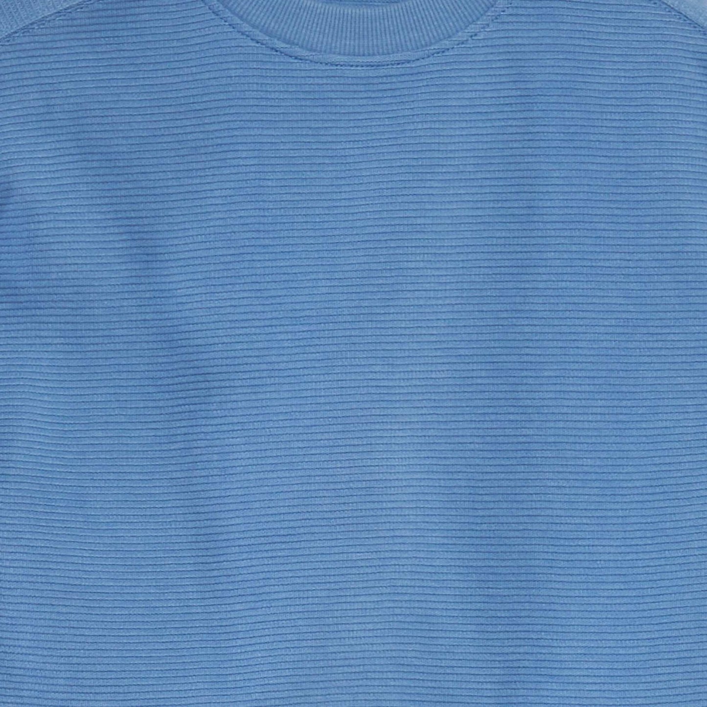 T-shirt large en maille c tel e bleu