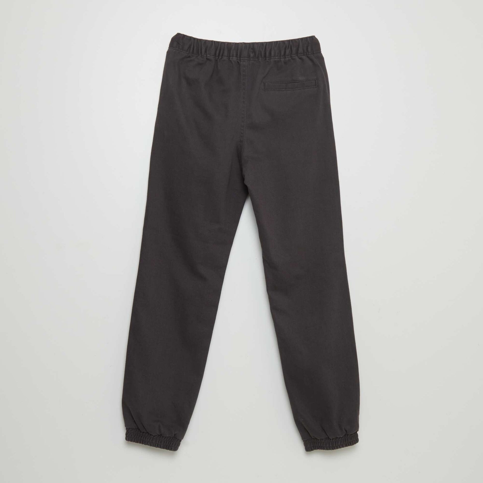 Pantalon jogger droit gris fonc