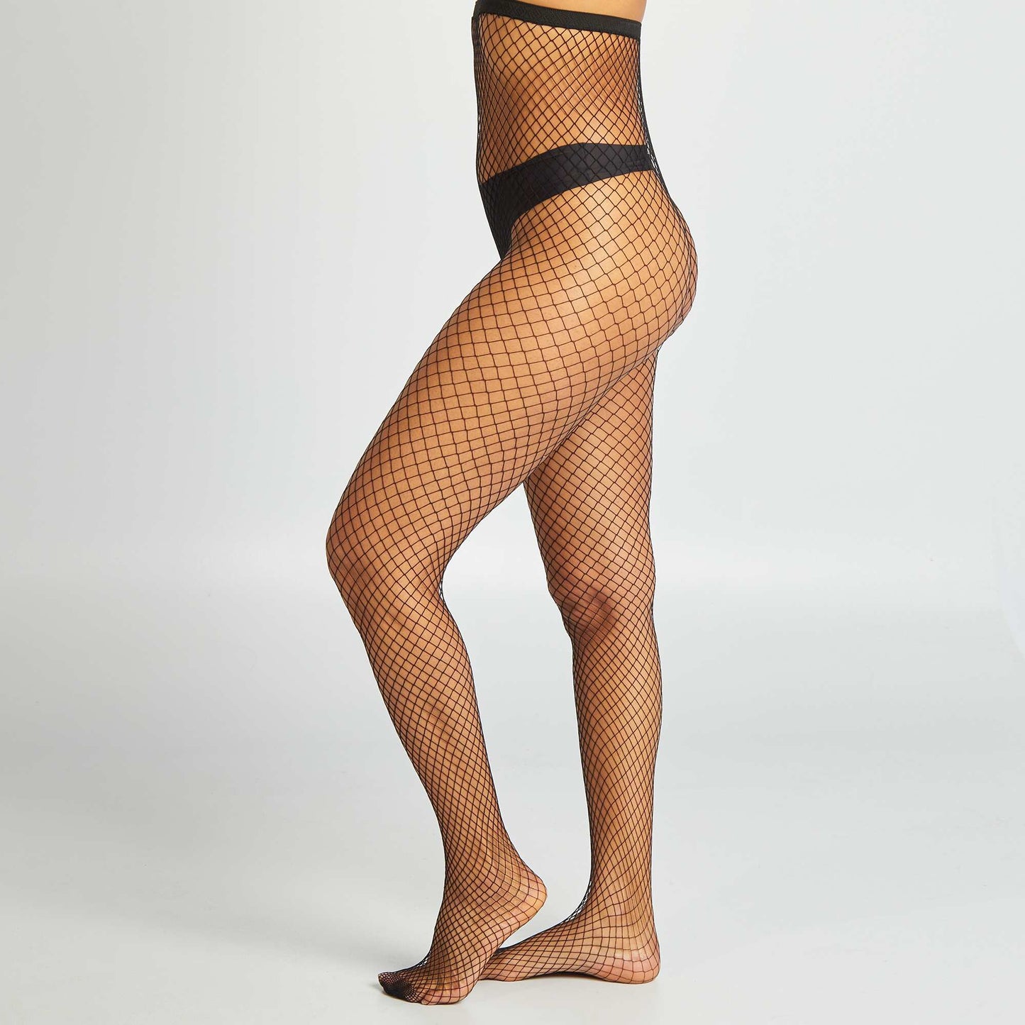 Collants fantaisies en resille noir