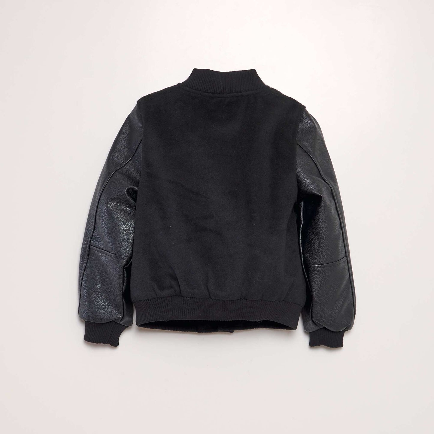 Blouson style campus bi-mati re Noir