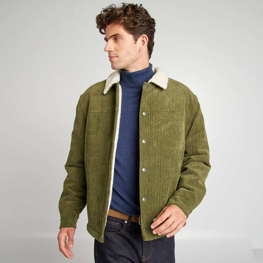 Veste en velours Vert