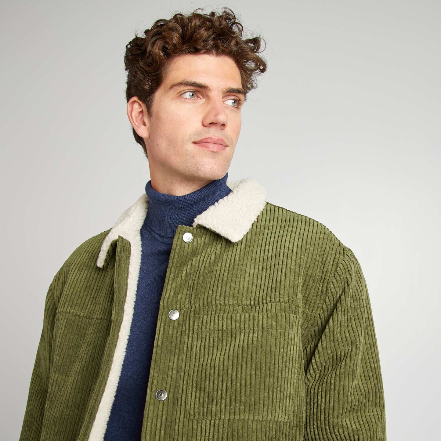 Veste en velours Vert