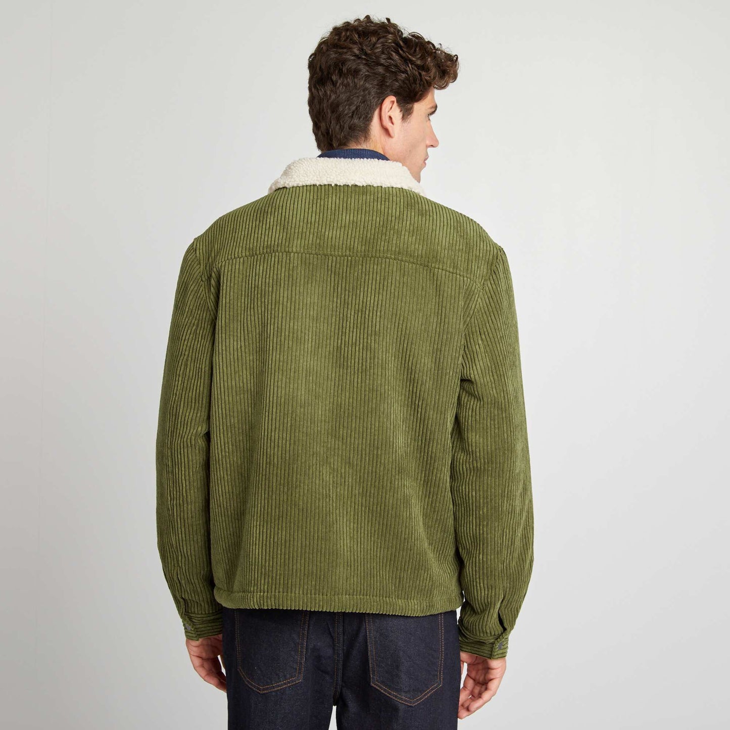 Veste en velours Vert