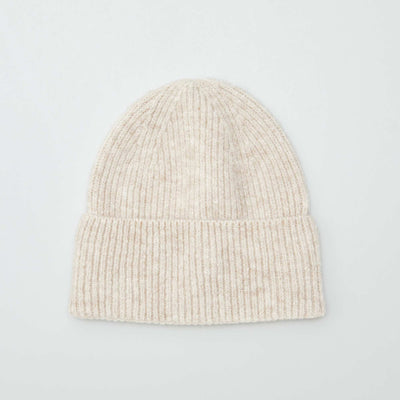 Bonnet en maille c tel Beige