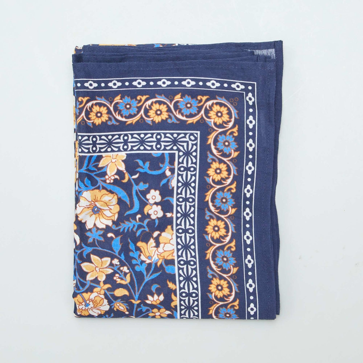 Foulard rectangulaire Bleu