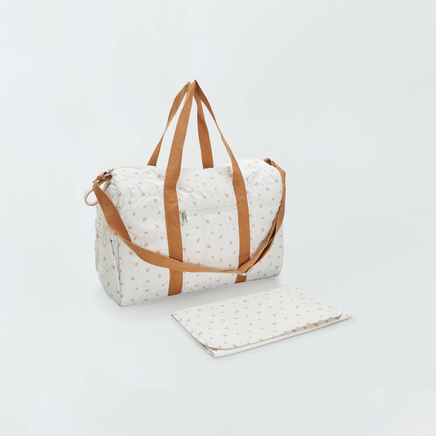 Sac à langer avec tapis et attache poussette Blanc