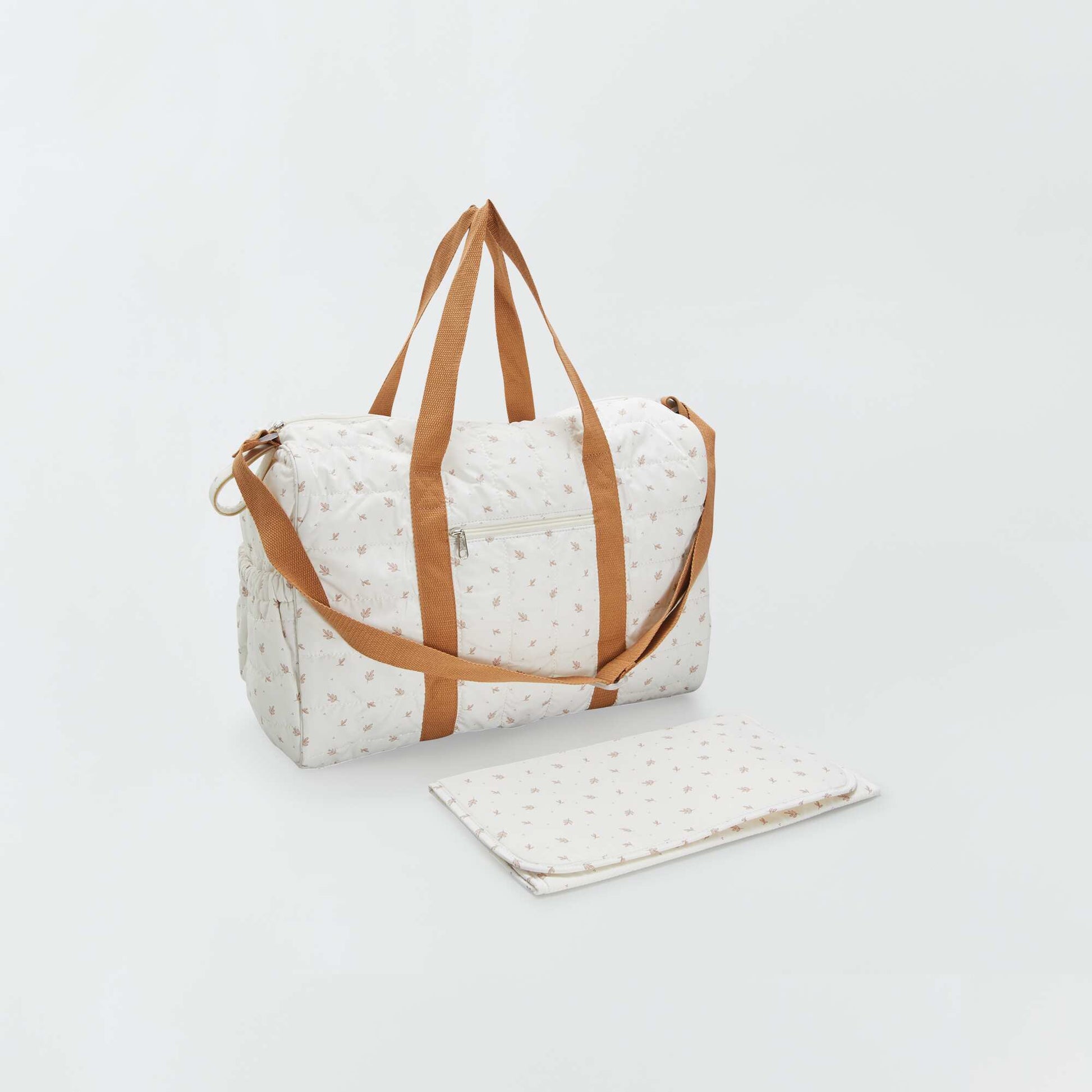 Sac à langer avec tapis et attache poussette Blanc