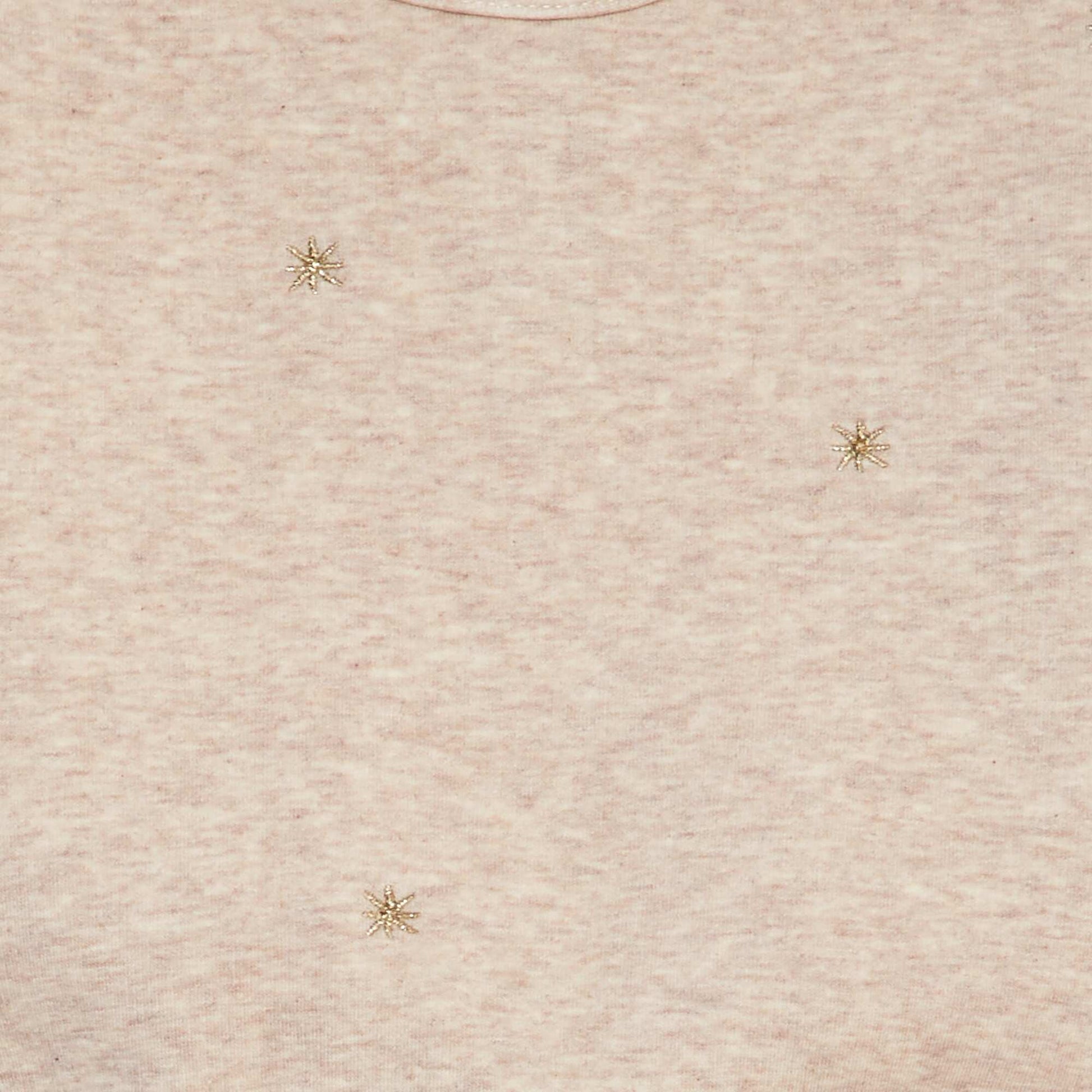 Sweat pais motifs toiles Beige toiles