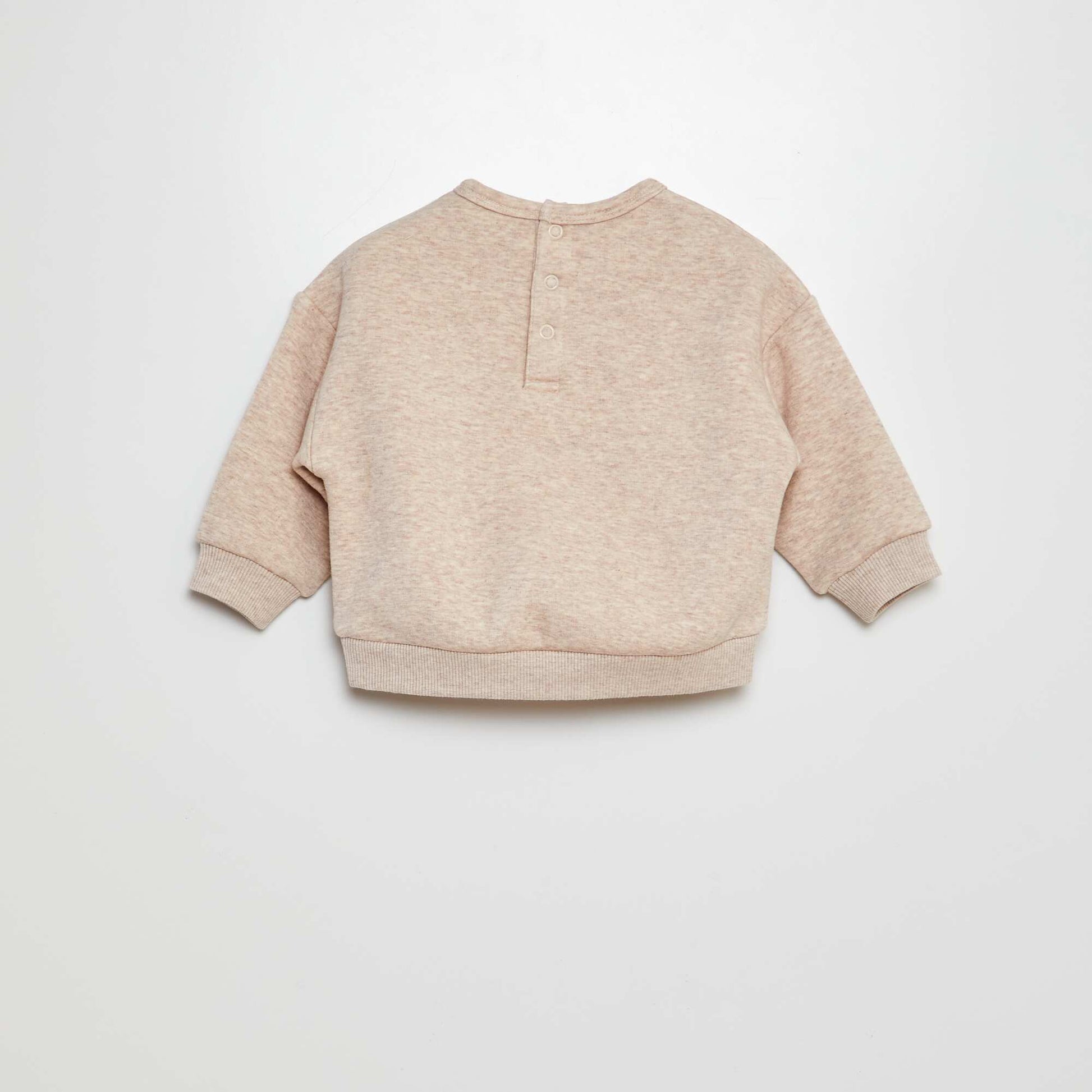 Sweat pais motifs toiles Beige toiles