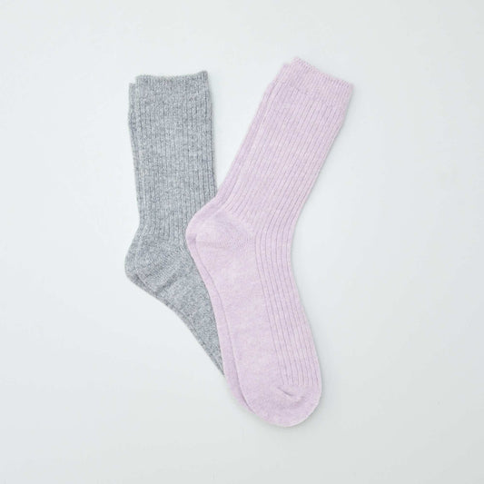 Chaussettes tiges hautes Violet