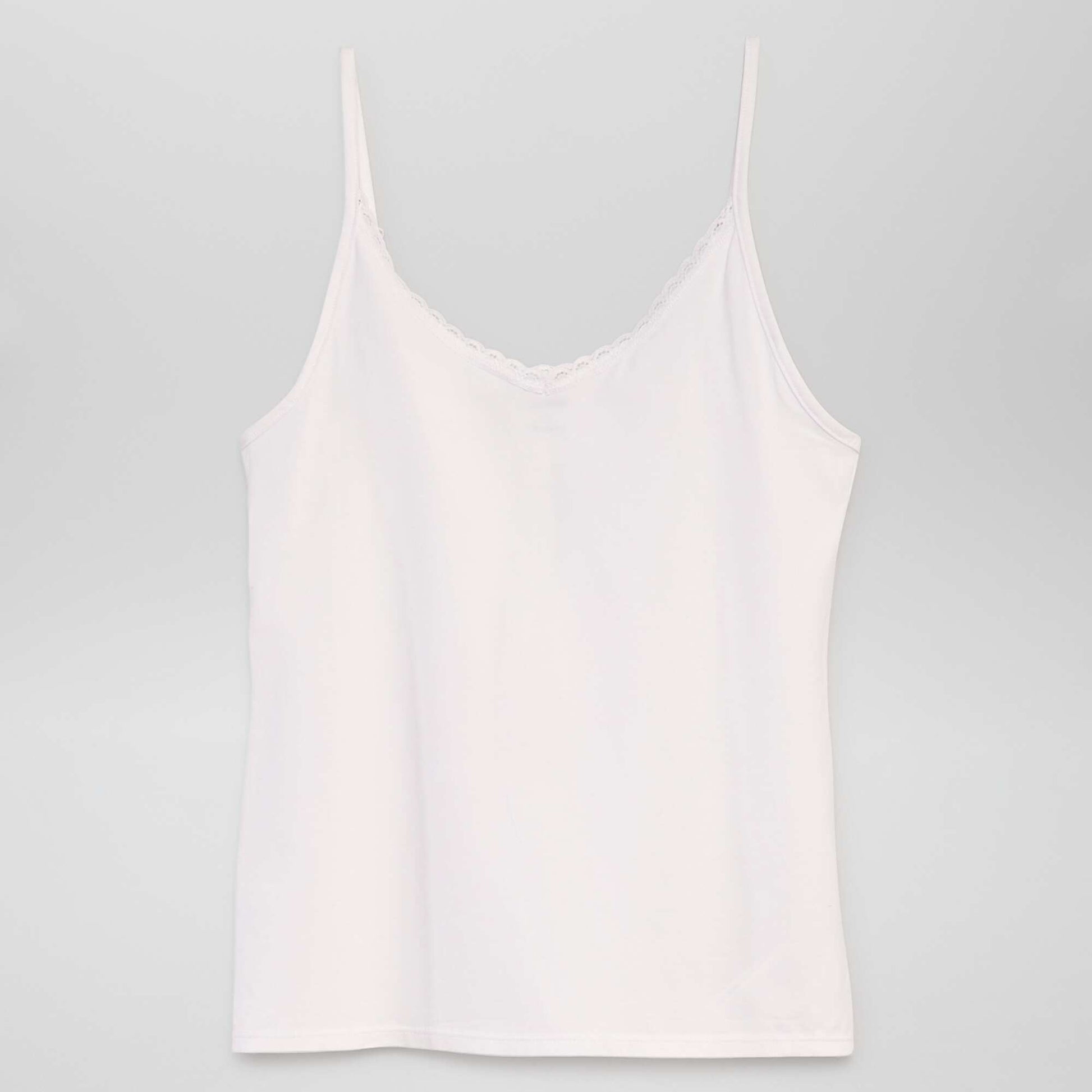 D bardeur fines bretelles Blanc – Kiabi Algérie