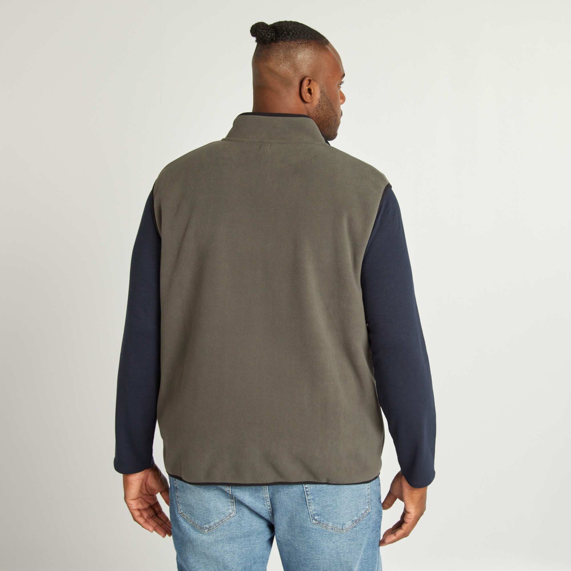 Veste sans manches polaire Kaki