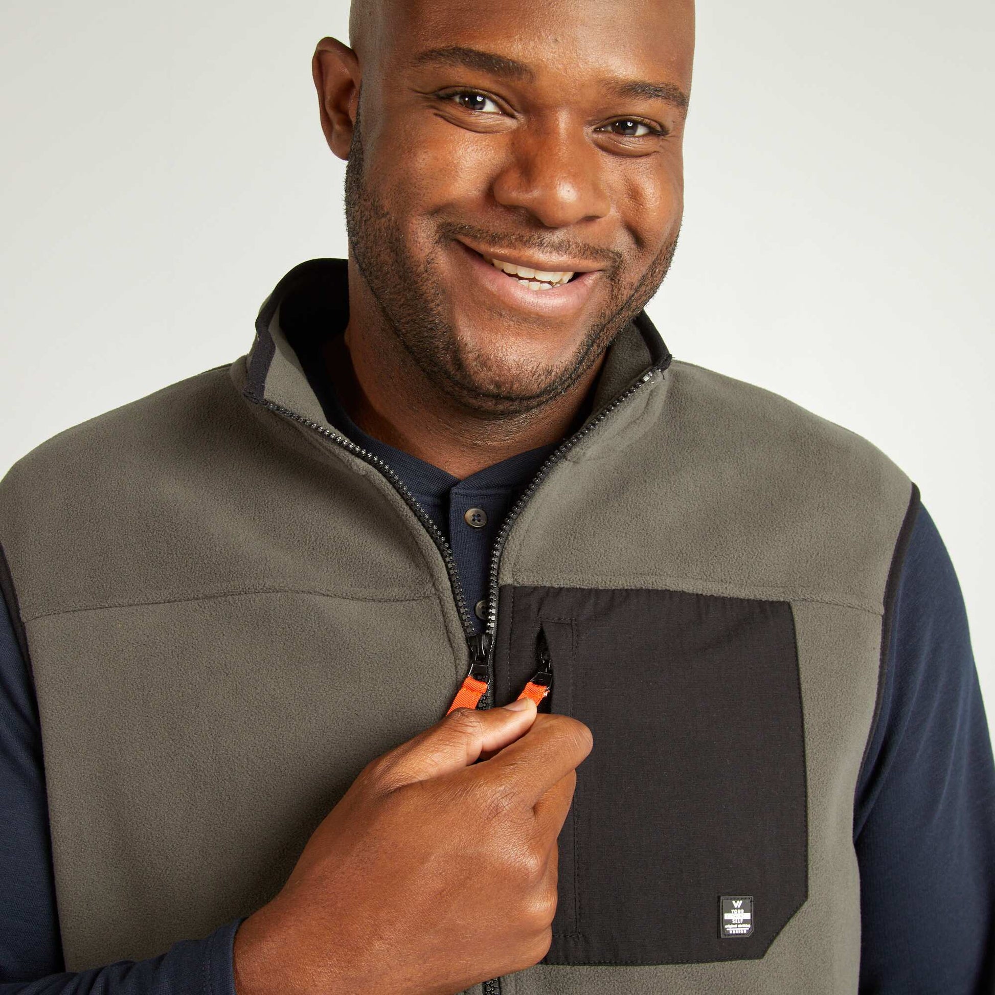 Veste sans manches polaire Kaki