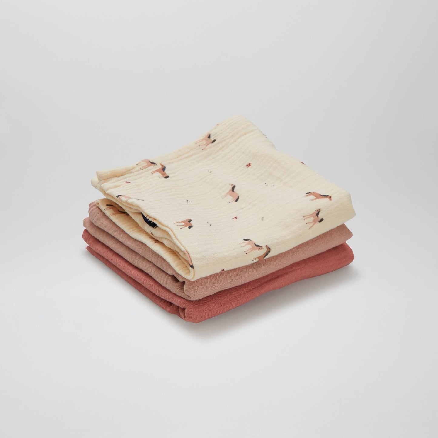 Lot de 3 changes imprimés ROSE/BEIGE