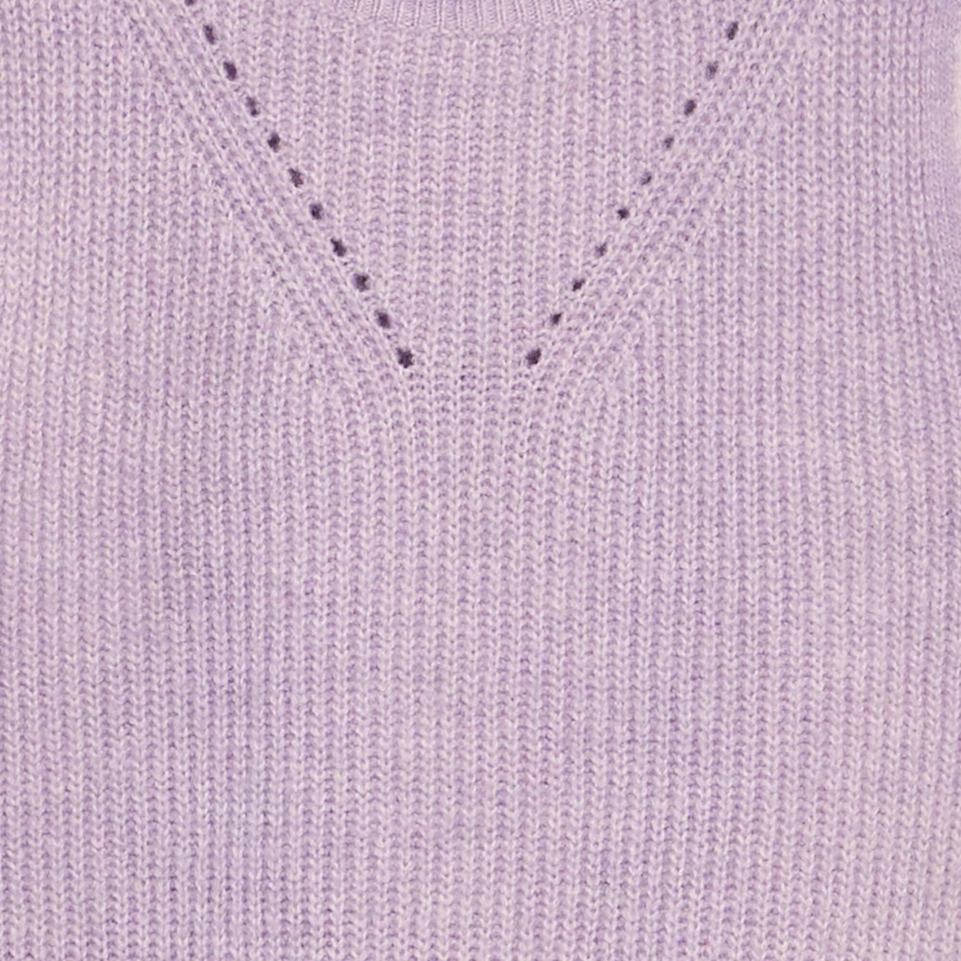 Pull en maille sans manches Violet