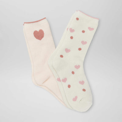 Lot de 2 paires de chaussettes isolantes Rose