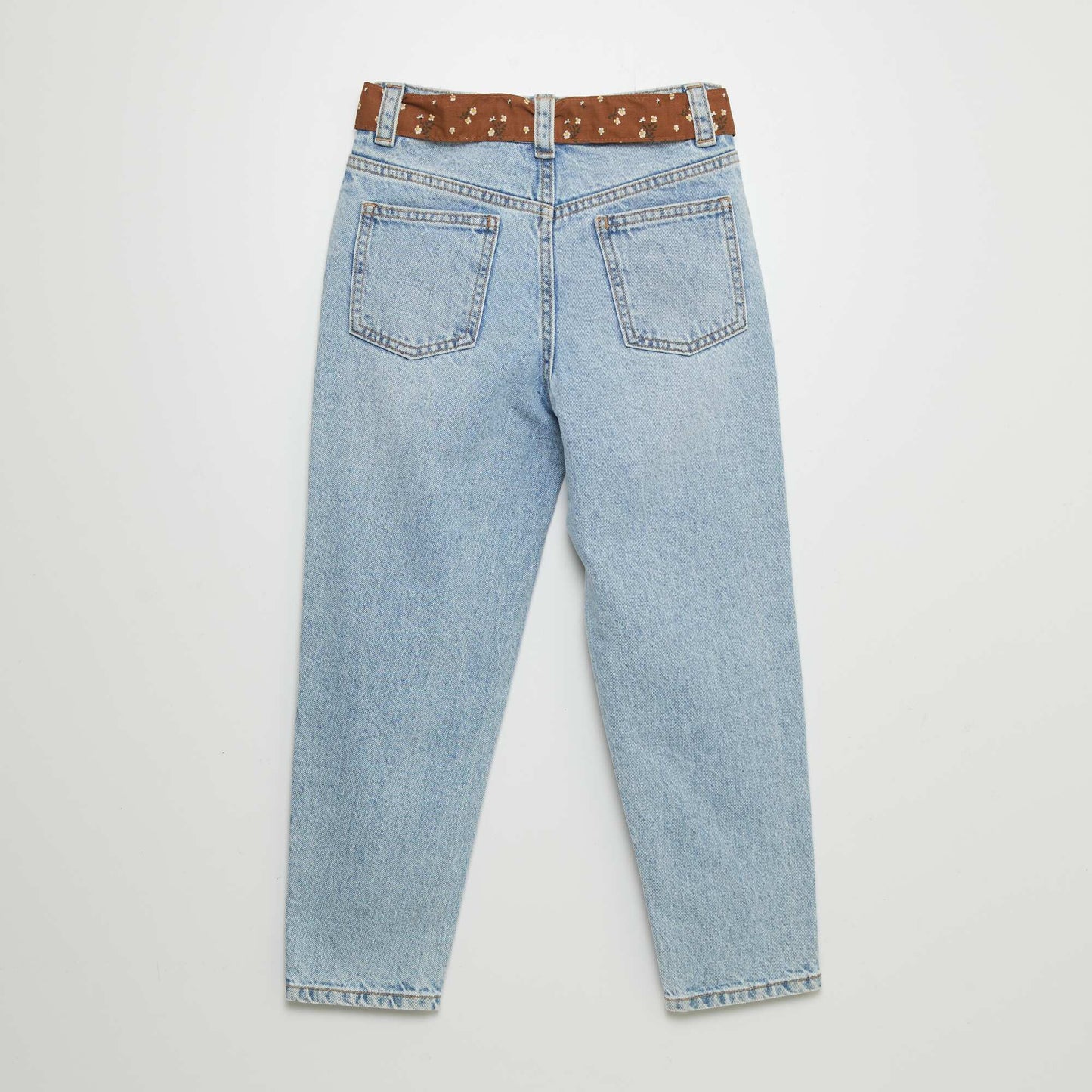 Jean denim mom Bleu