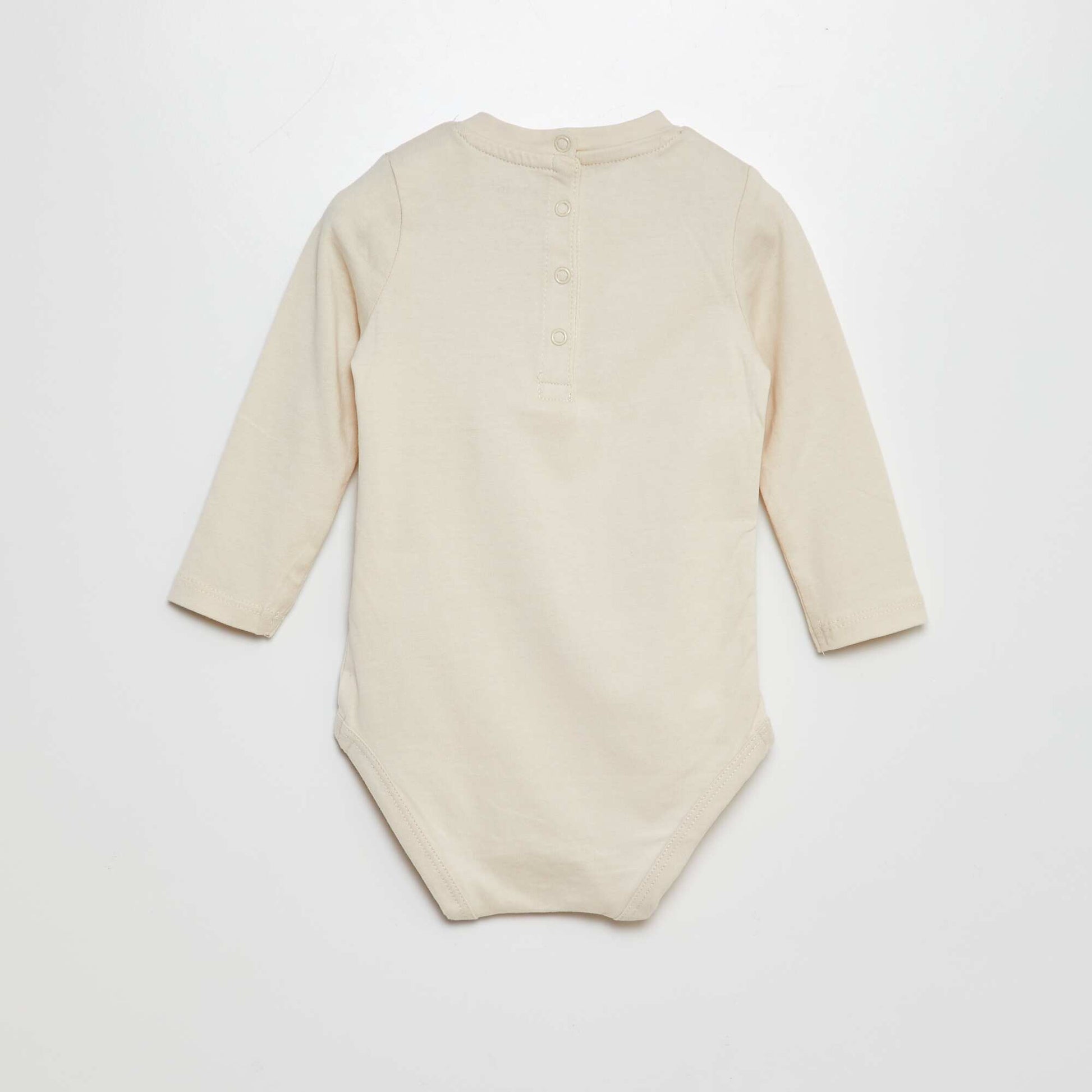 Body avec imprimé relief Beige