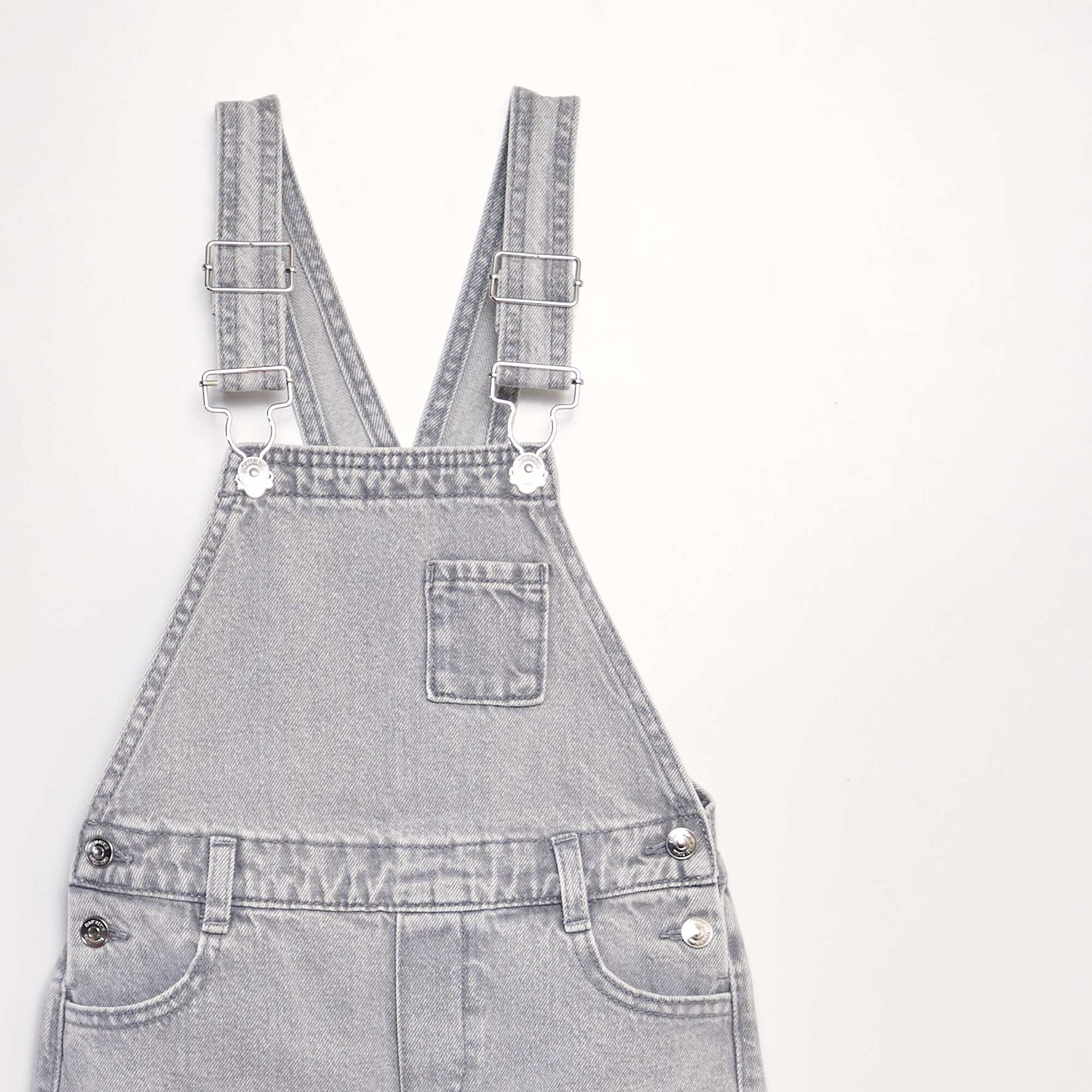 Salopette en jean Gris
