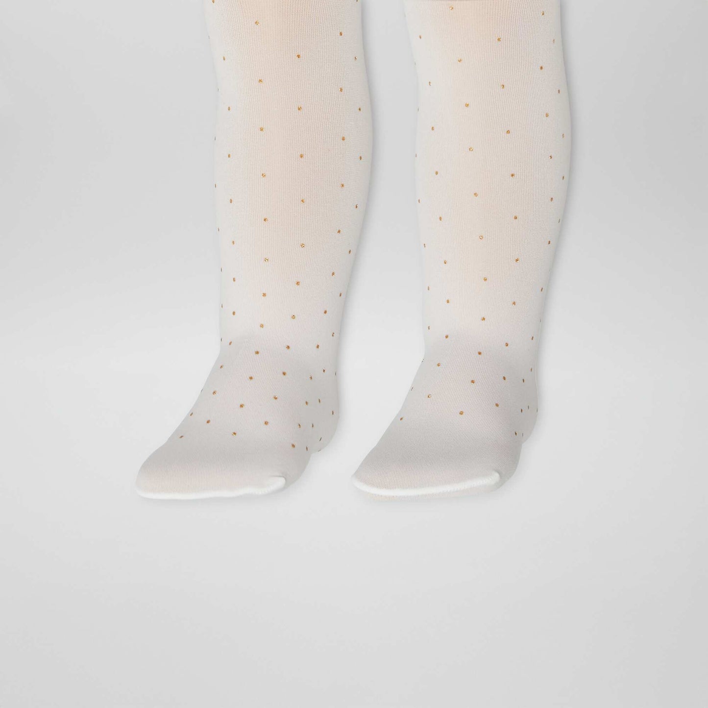 Lot de 2 paires de collants légers fantaisie BLANC