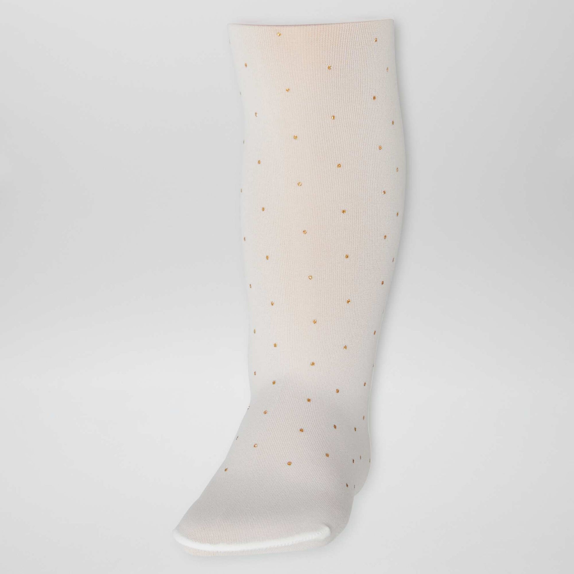 Lot de 2 paires de collants légers fantaisie BLANC