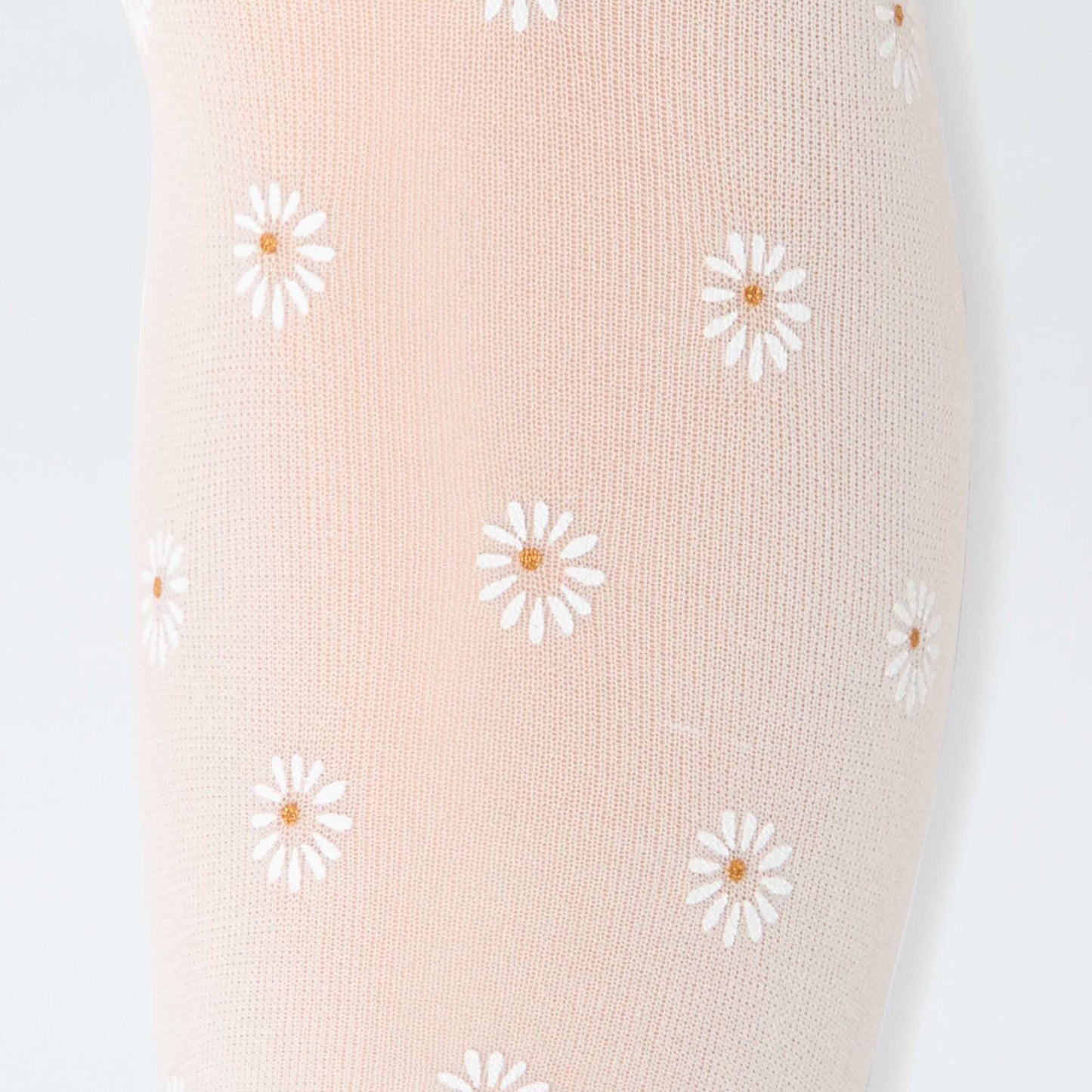 Lot de 2 paires de collants légers fantaisie BLANC