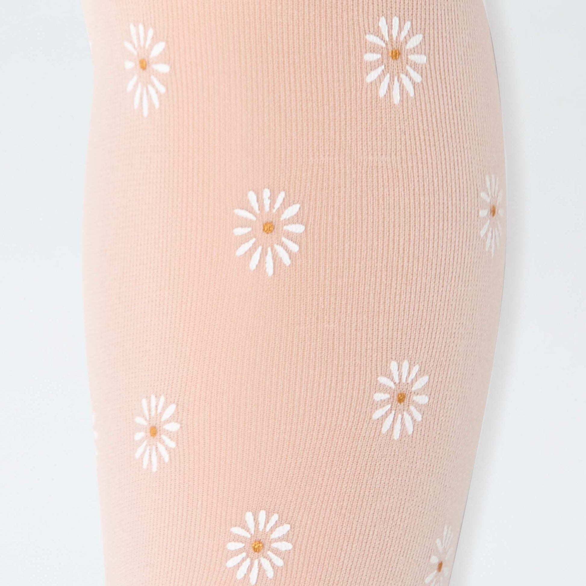 Lot de 2 paires de collants légers fantaisie BLANC