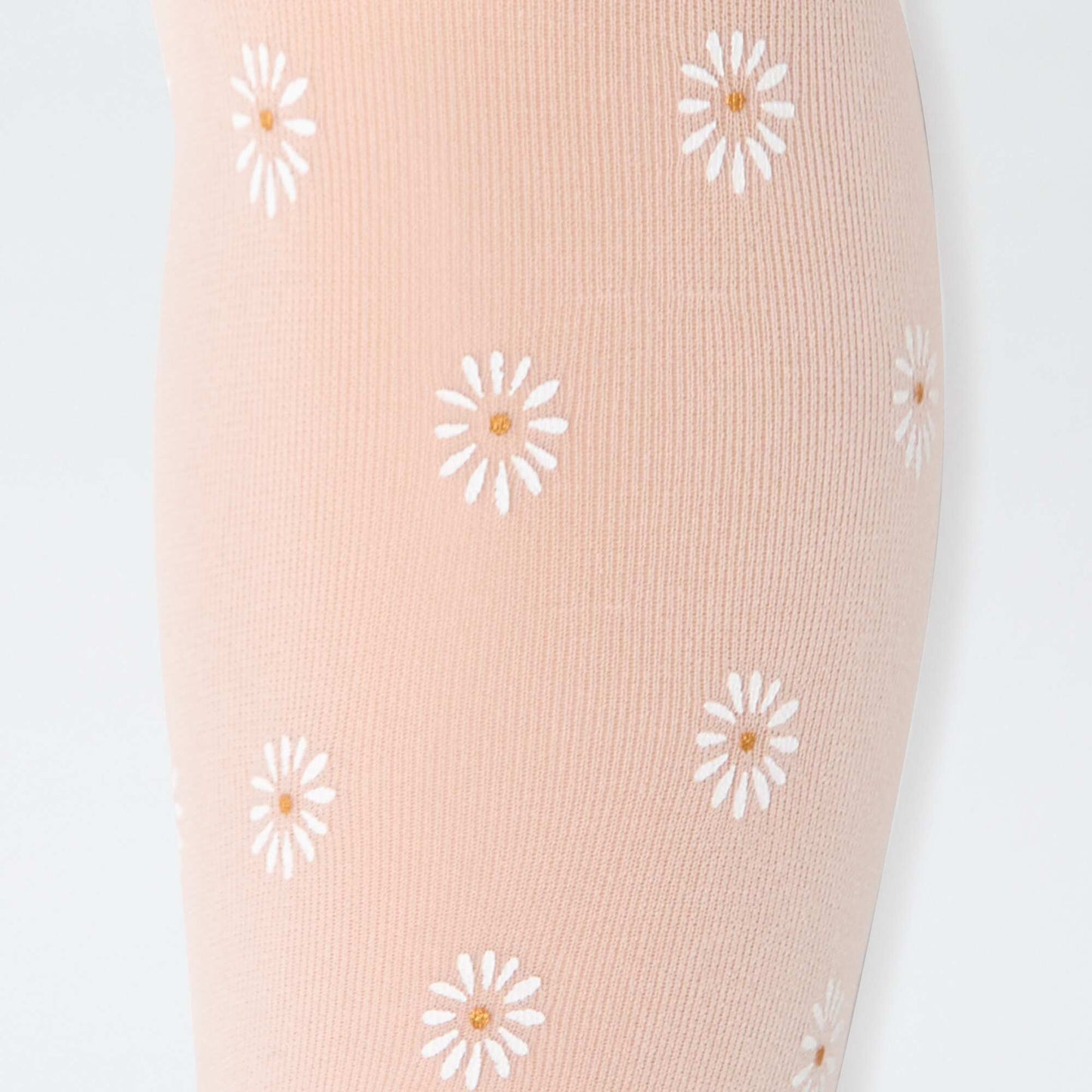 Lot de 2 paires de collants légers fantaisie BLANC