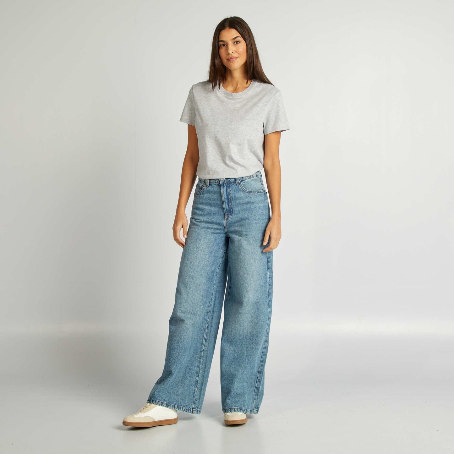 Jean wide leg Bleu