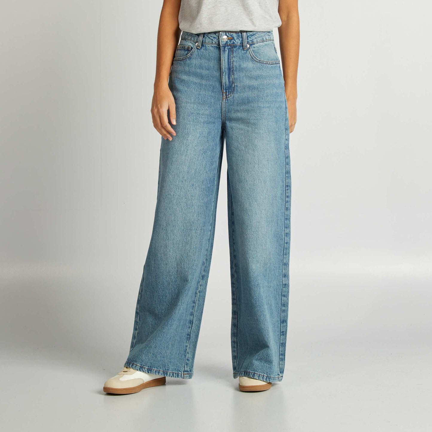 Jean wide leg Bleu