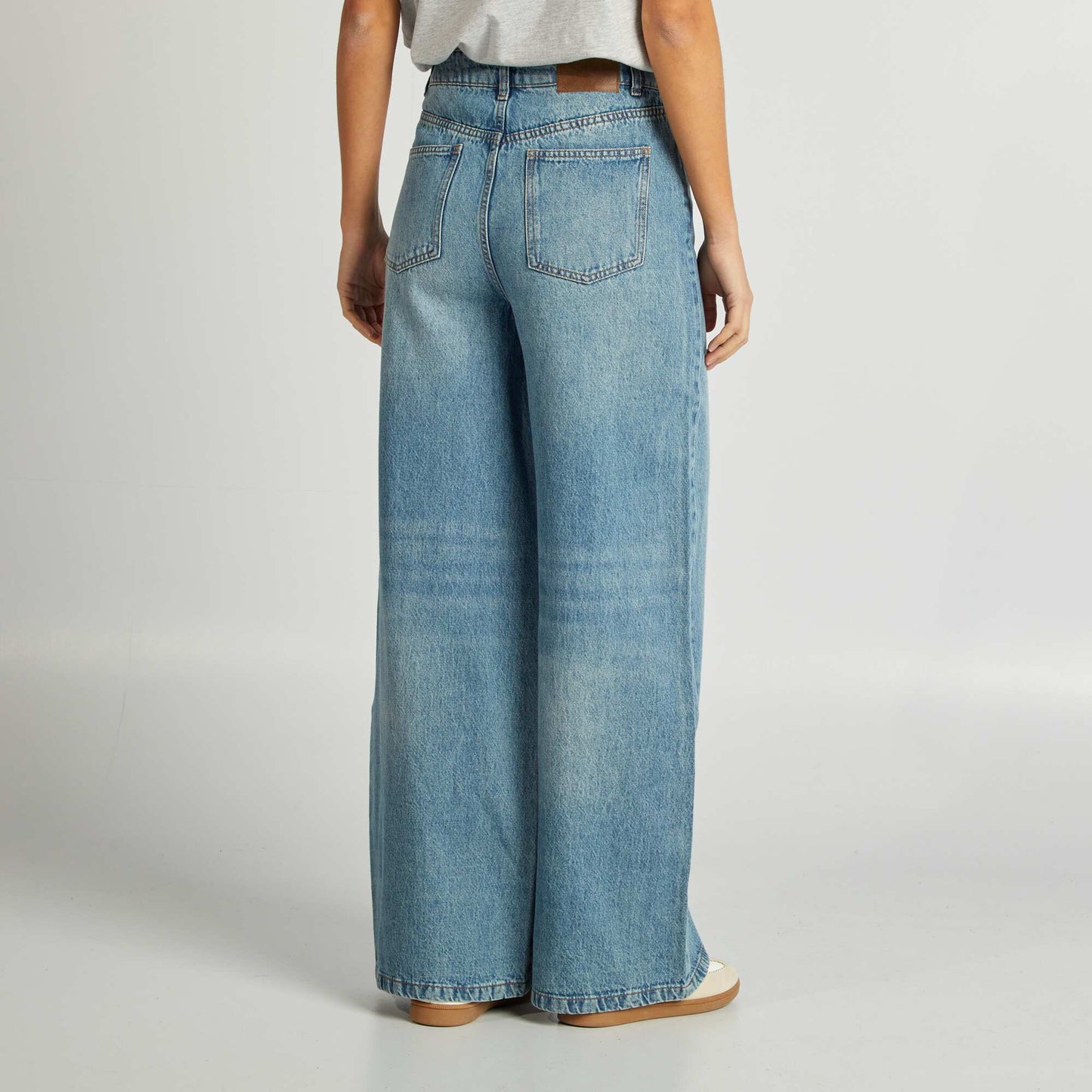 Jean wide leg Bleu