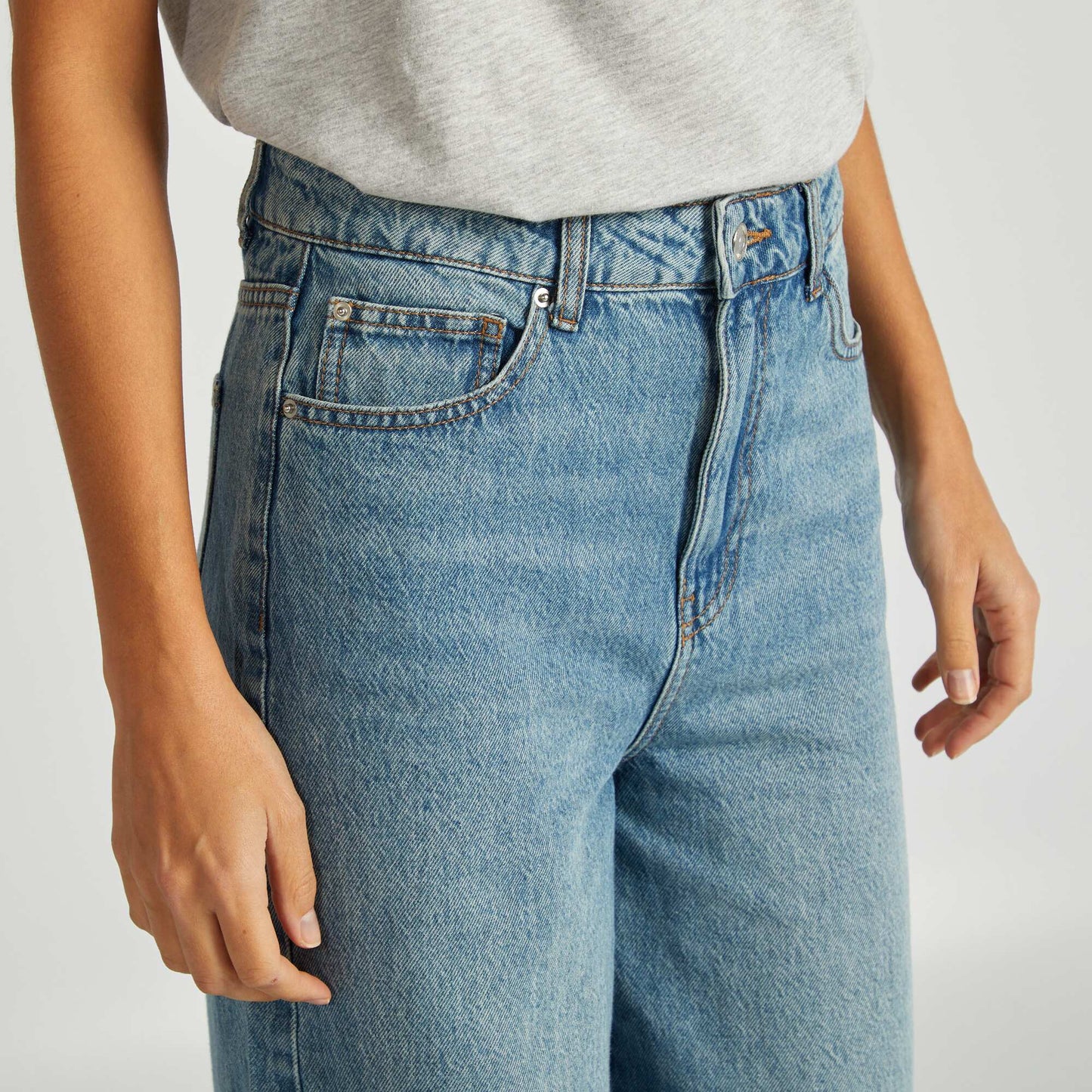 Jean wide leg Bleu