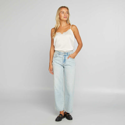 Jean droit taille haute Dirty triple