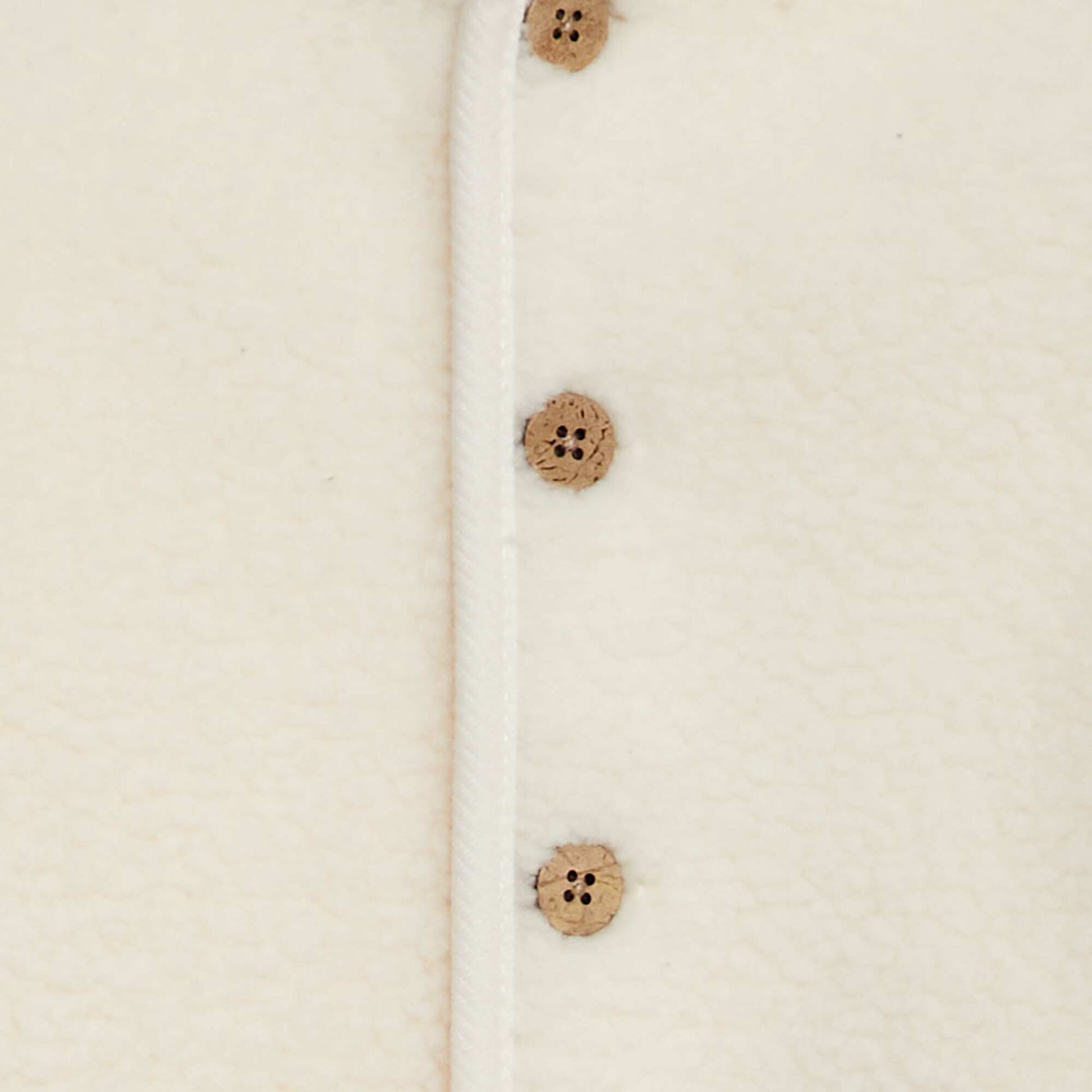 Gilet à capuche effet moutonné Blanc