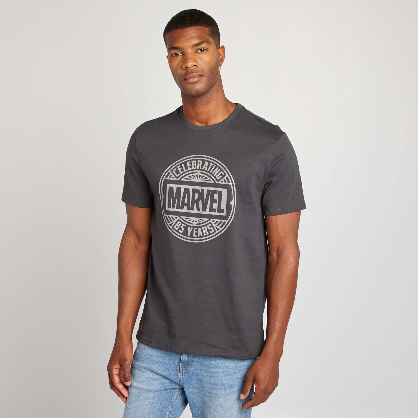 T-shirt imprim  'Marvel' Gris